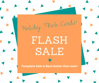 Holiday card Flash Sale Square